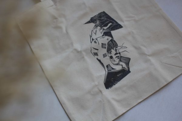 Stofftasche mit Linoldruck - Image 2