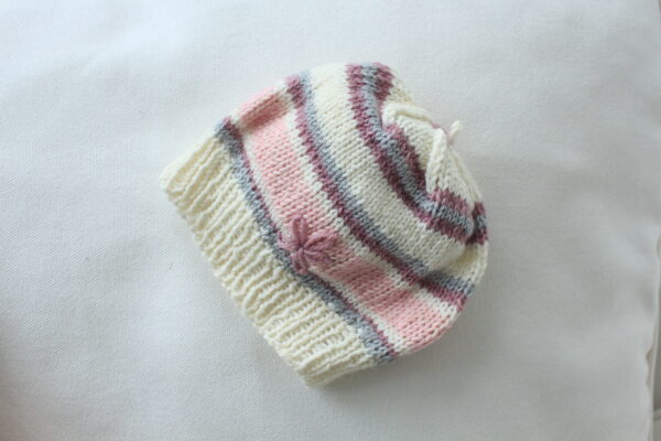 Kinder Strickwesten-Set in Rosa, Bordeaux, Grau und Weiß für Kinder - Image 4