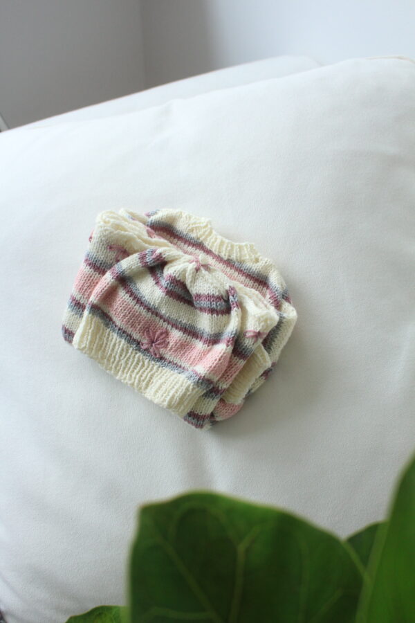 Kinder Strickwesten-Set in Rosa, Bordeaux, Grau und Weiß für Kinder - Image 2