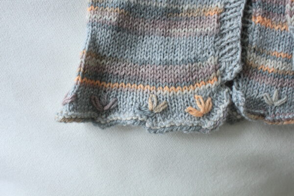 Kinder Strickwesten-Set in Grau, Lila und Orange für Kinder - Image 5
