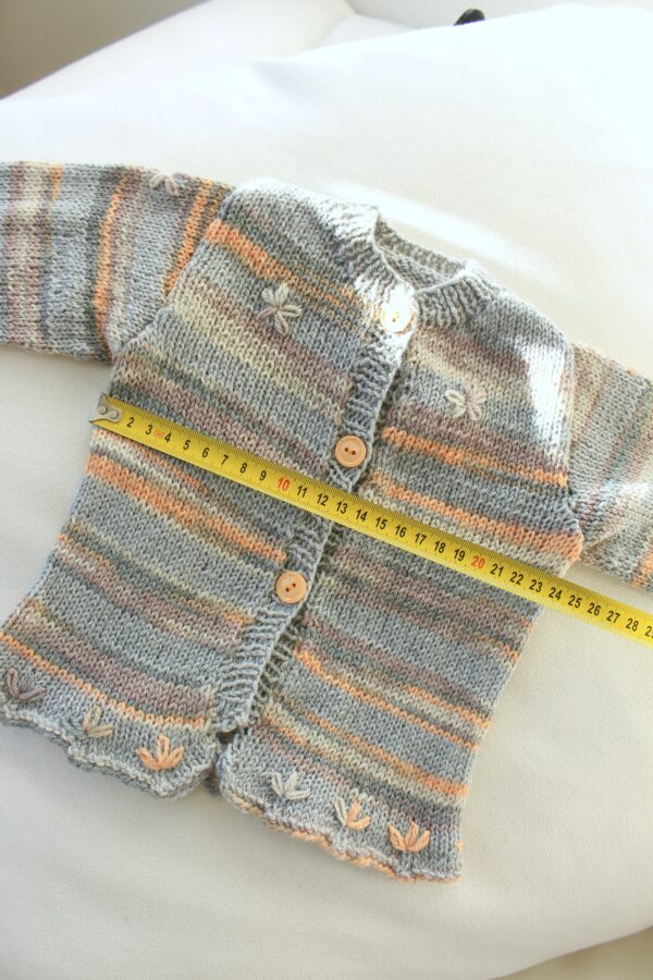Kinder Strickwesten-Set in Grau, Lila und Orange für Kinder - Image 2
