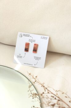 Ohrstecker: marmoriert