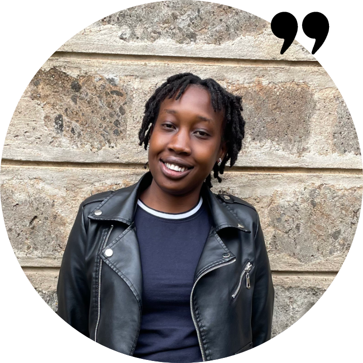 Portrait unserer Ergotherapeutin Claire in Kenia