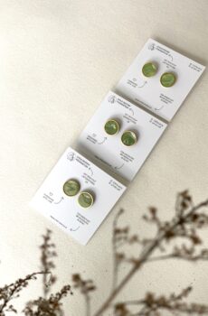 Handgemachte Ohrringe – Marmorierte Helle Grüntöne